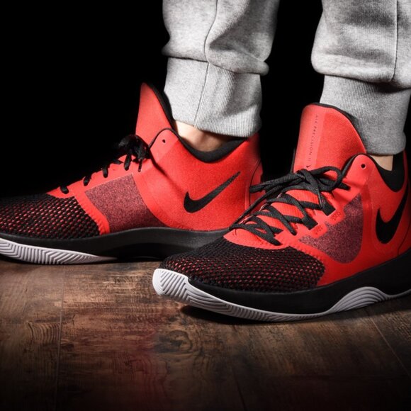 NIKE AIR PRECISION II RED OCTOBER, Men’s Low-Top Sneakers sz 10 EUC - Picture 14 of 14